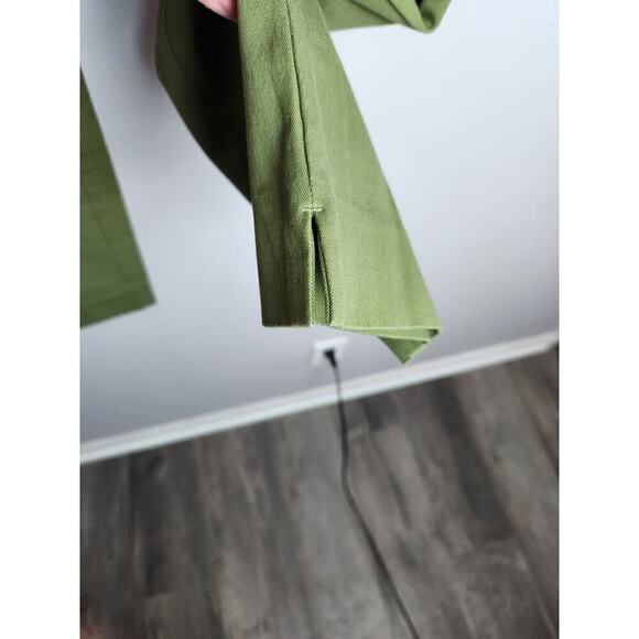 Soft Surroundings Skiny Ankle Pull on Pant olive green sz M/T pockets office nwt - Picture 2 of 11